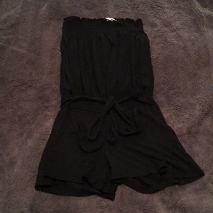 Black mini romper